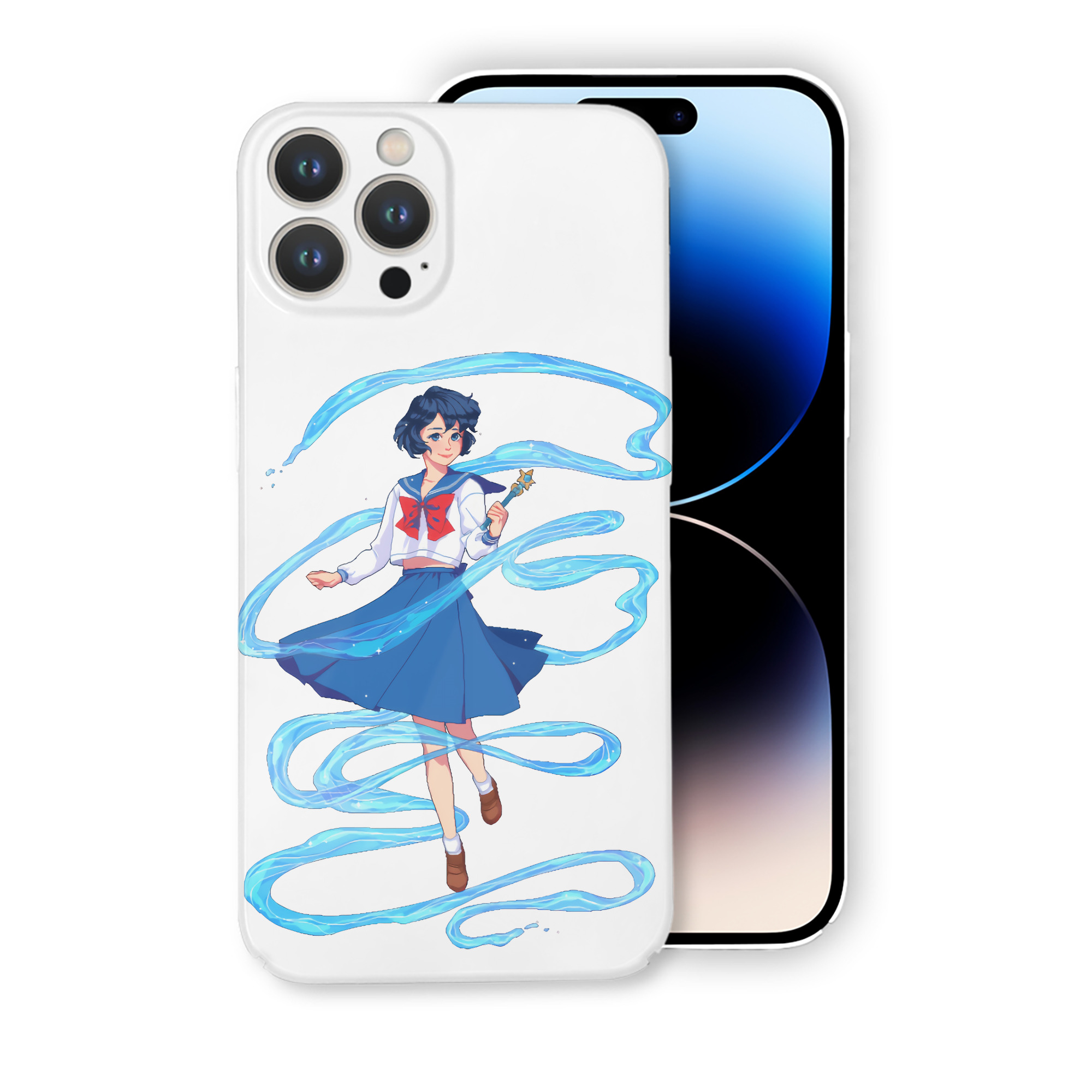 （画像用） 美少女戦士セーラームーン 水野 亜美 みずの あみ Sailor Moon Mizuno Ami 【iPhone 14シリーズ対応】ハードケース